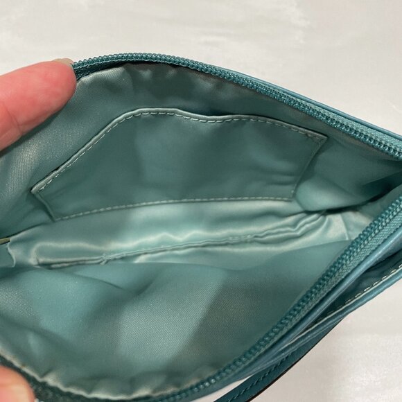 Vintage Coach Wristlet Wallet in Glacier or Ocean - Picture 7 of 9